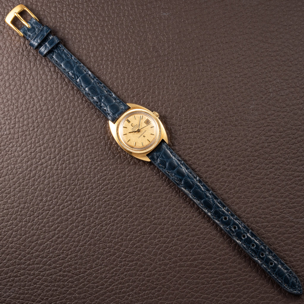 Omega Constellation Lady “C-Shape” OM Linen Dial 18K Yellow Gold Ref. 568.011 from 1968