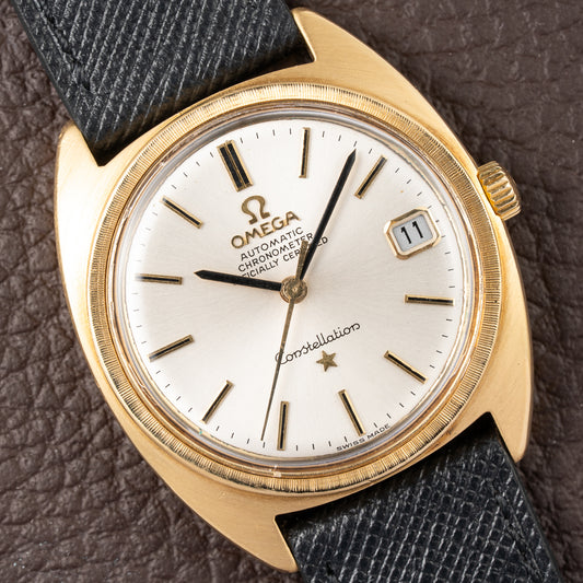 Omega Constellation “C-Shape” Fluted Bezel Automatic 18K Yellow Gold Ref. 168.017 from 1969