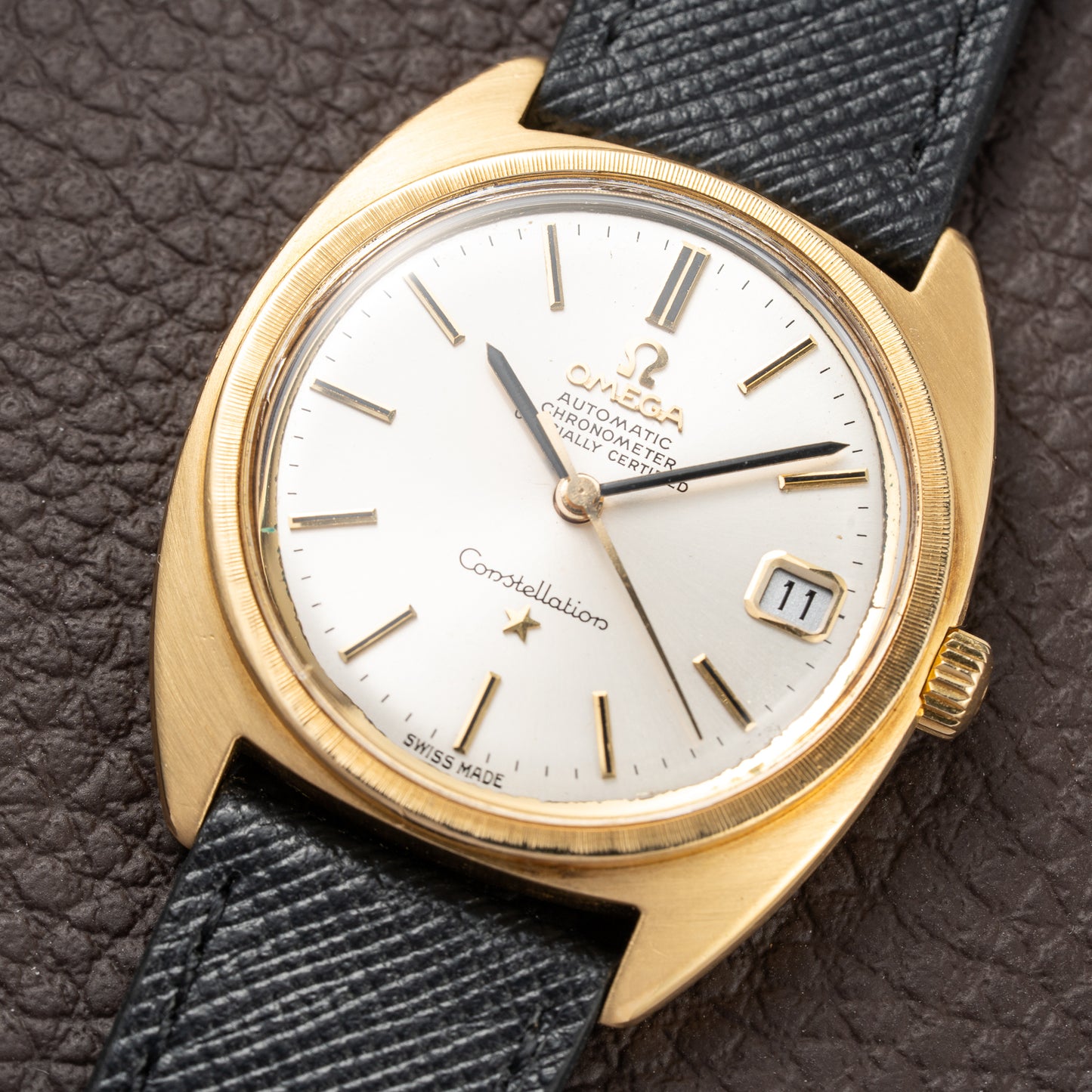 Omega Constellation “C-Shape” Fluted Bezel Automatic 18K Yellow Gold Ref. 168.017 from 1969
