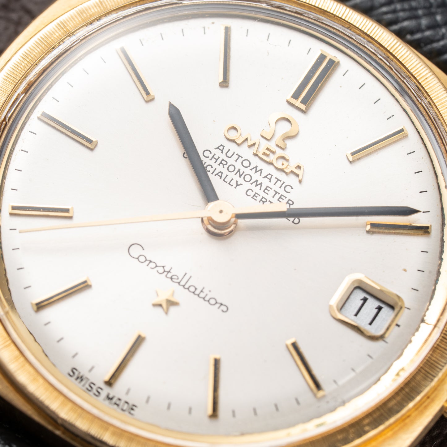 Omega Constellation “C-Shape” Fluted Bezel Automatic 18K Yellow Gold Ref. 168.017 from 1969