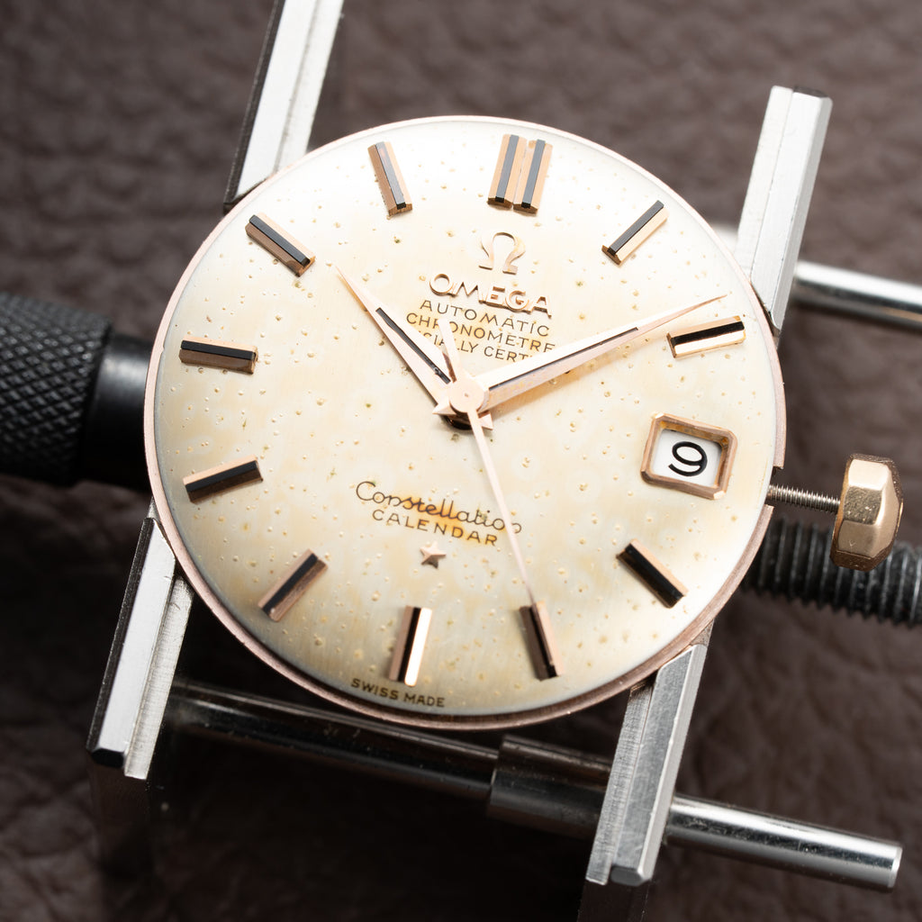Omega Constellation Calendar Automatic Rare 18K Rose Pink Gold Ref. 2943 from 1959