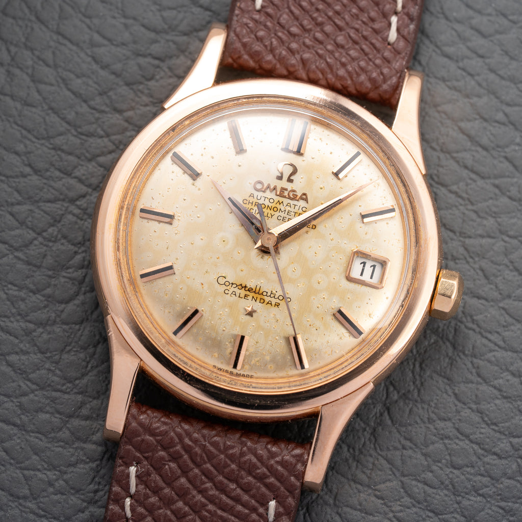 Omega Constellation Calendar Automatic Rare 18K Rose Pink Gold Ref. 2943 from 1959
