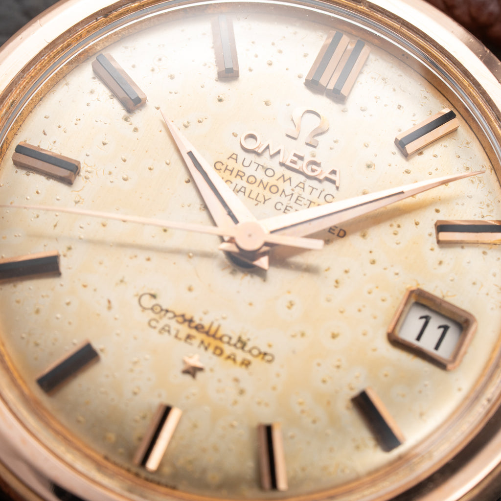Omega Constellation Calendar Automatic Rare 18K Rose Pink Gold Ref. 2943 from 1959
