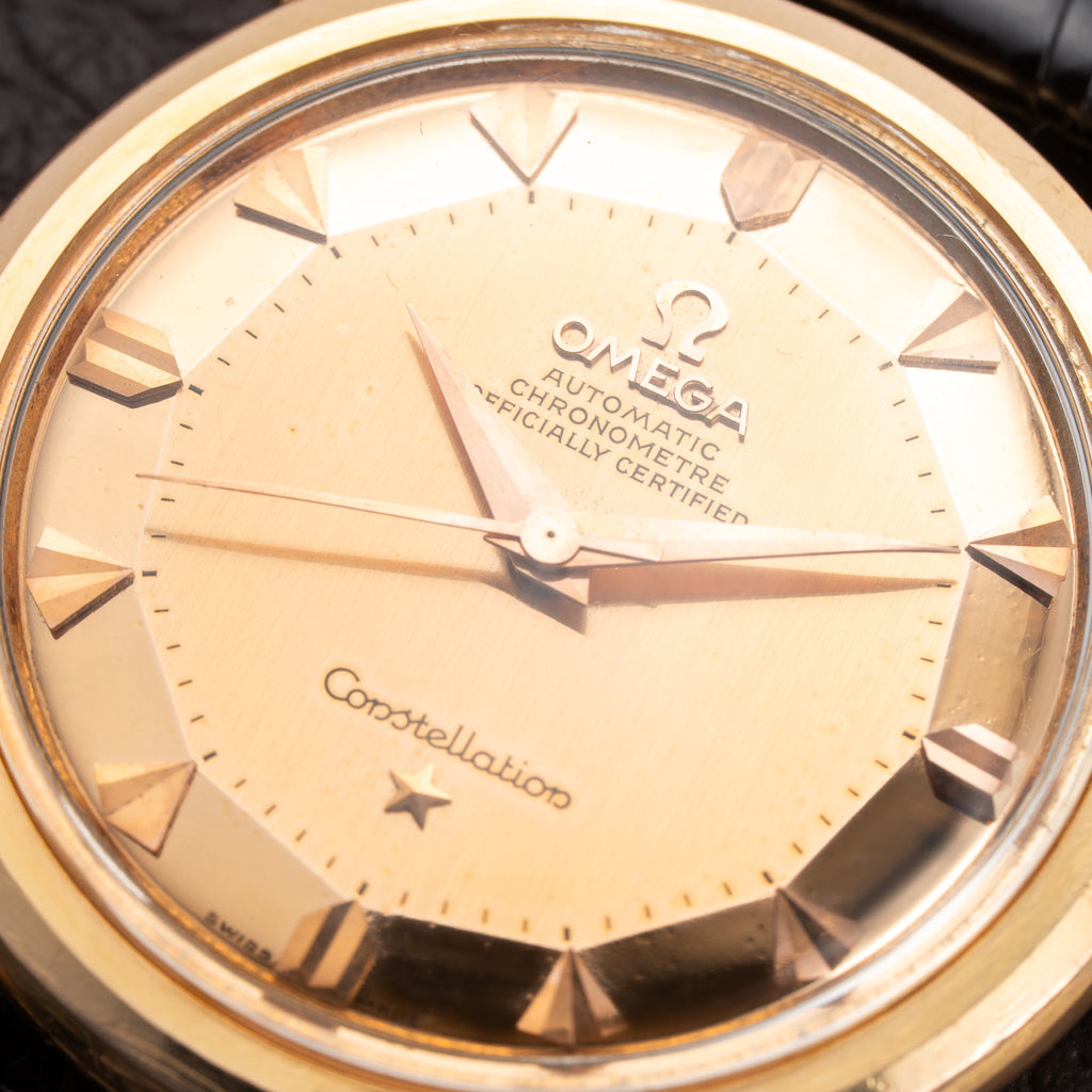 Omega Constellation De Luxe Pie Pan Arrow Head Mirror Dial 18K Rosé Gold Ref. 2852 / 2853 from 1957