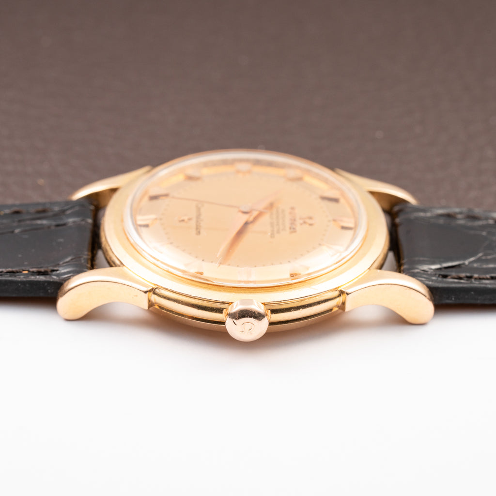 Omega Constellation De Luxe Pie Pan Arrow Head Mirror Dial 18K Rosé Gold Ref. 2852 / 2853 from 1957