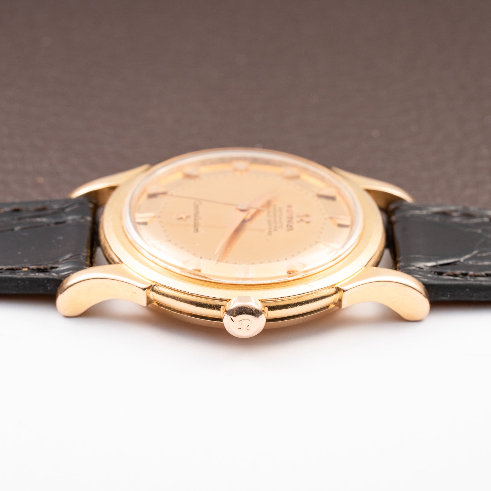 Omega Constellation De Luxe Pie Pan Arrow Head Mirror Dial 18K Rosé Gold Ref. 2852 / 2853 from 1957