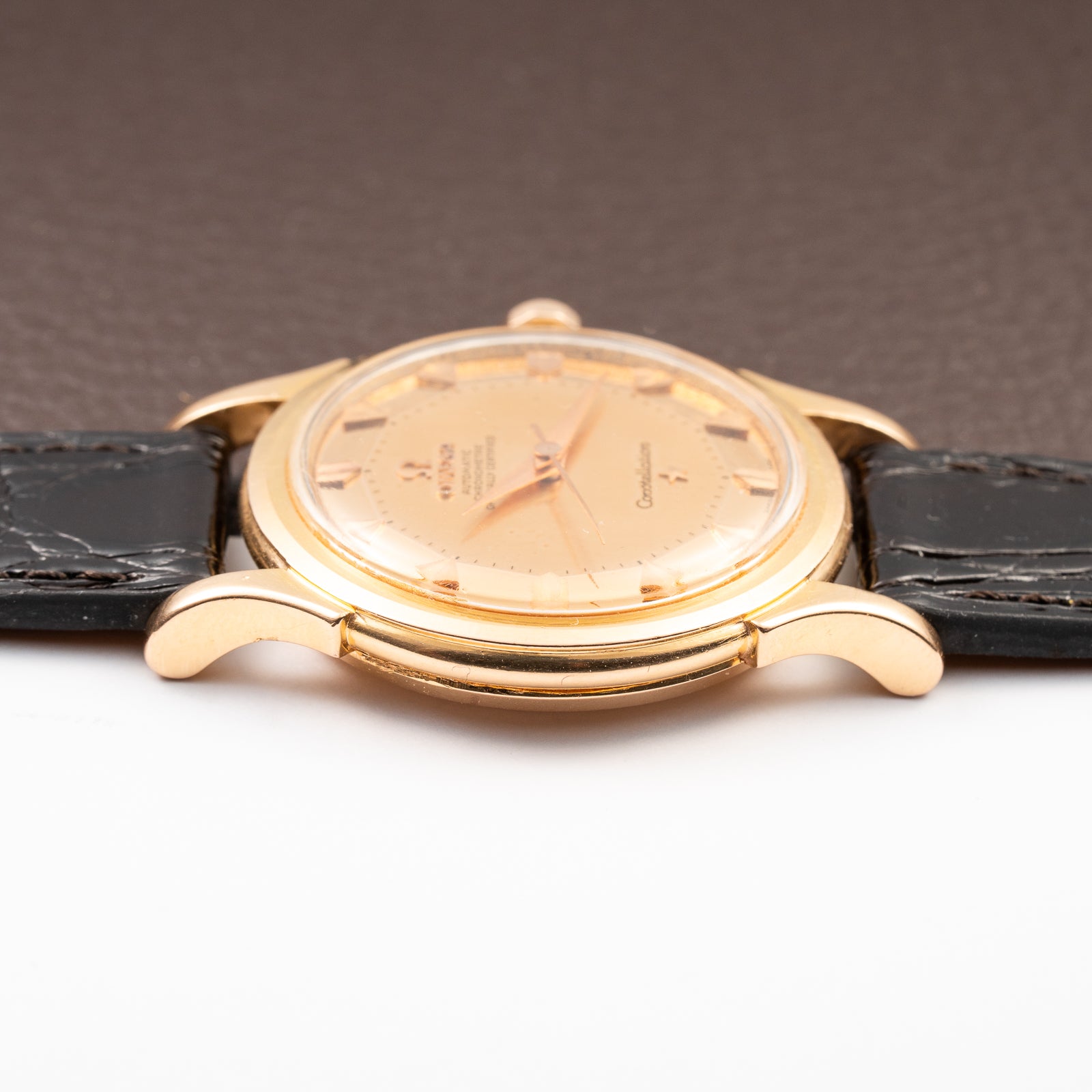Omega Constellation De Luxe Pie Pan Arrow Head Mirror Dial 18K Rosé Gold Ref. 2852 / 2853 from 1957