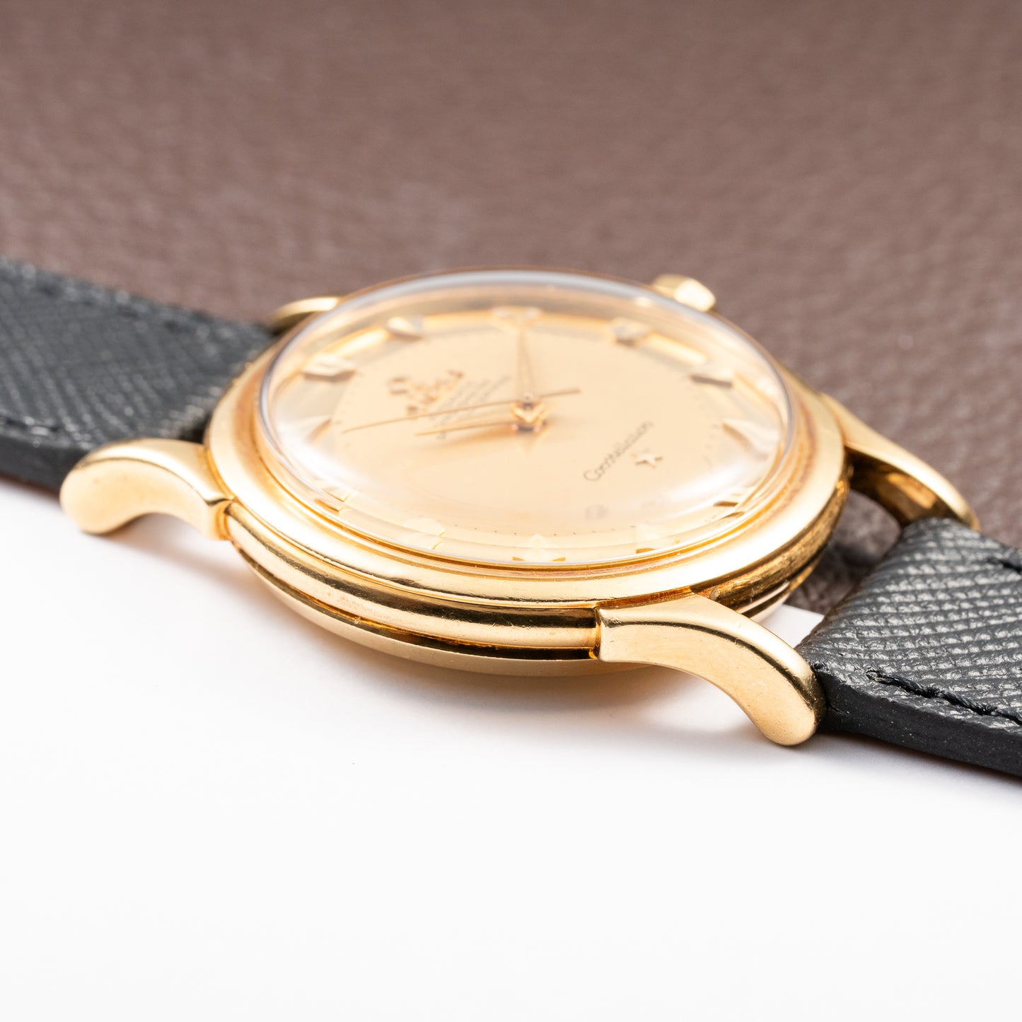 Omega Constellation DeLuxe PiePan Arrow Head 18K Yellow Gold Ref 2852 from 1958