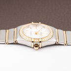 Omega Constellation Factory Diamond Set Gold & Steel Mother of Pearl Ref. 895.1201 from 1990s