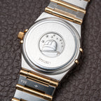 Omega Constellation Factory Diamond Set Gold & Steel Mother of Pearl Ref. 895.1201 from 1990s