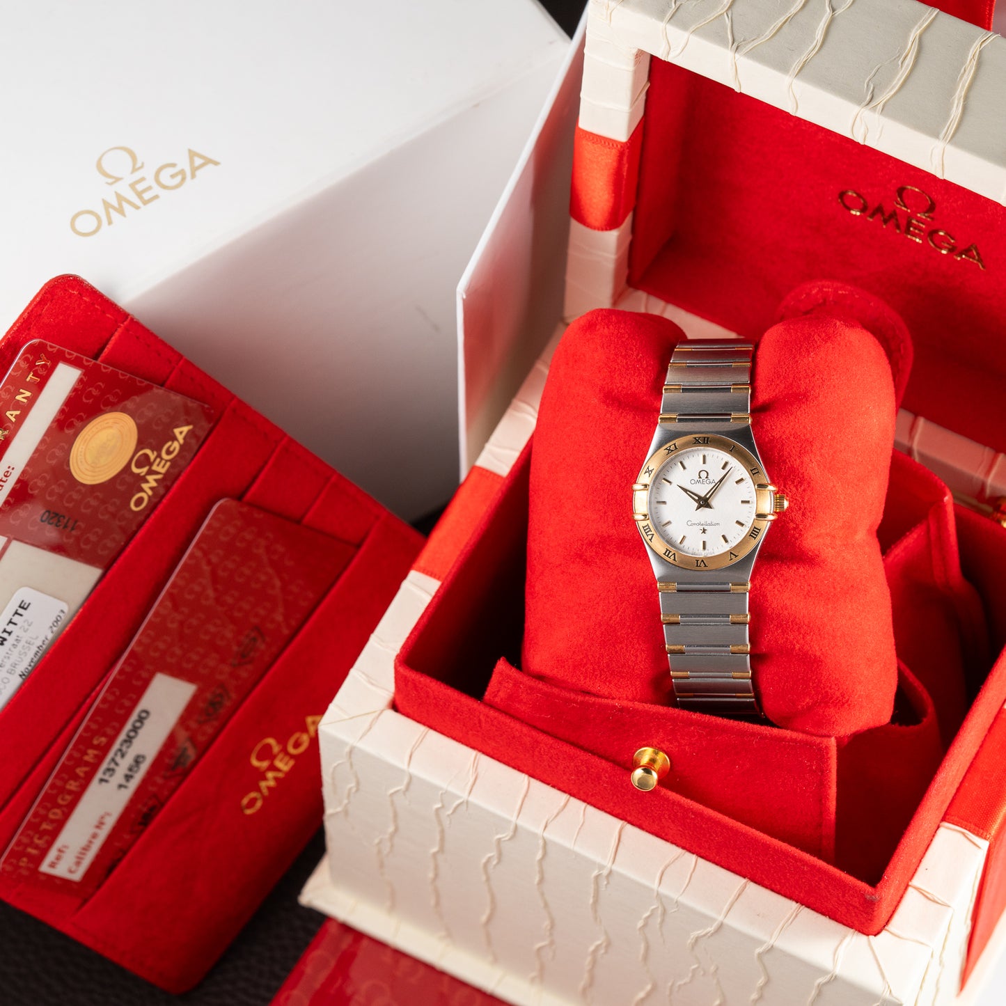 Omega Constellation Lady Gold & Steel Full Set Ref. 1372.30.00 from 2003