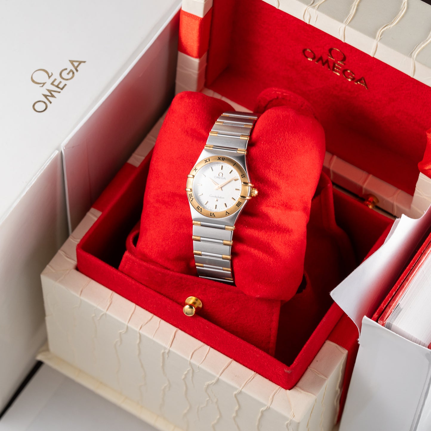 Omega Constellation Lady Gold & Steel Full Set Ref. 1372.30.00 from 2003