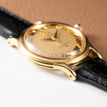 Omega Constellation Pie Pan DeLuxe Gold 18K Ref. 2699 from 1952 Early First Model