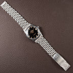 Omega Constellation Pie Pan Black Gilt Dial Dogleg Lugs Ref. 14902 From 1962