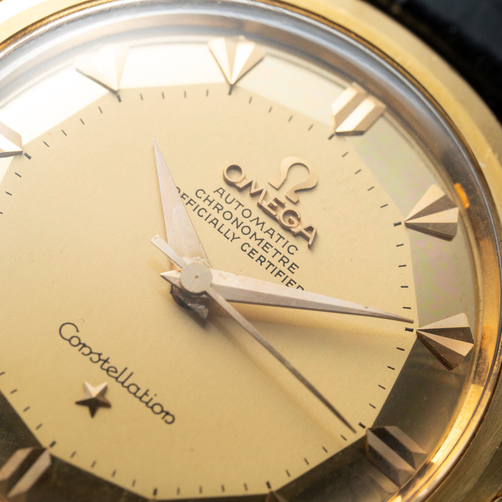 Omega Constellation De Luxe Pie Pan 18K Yellow Gold Ref. 2852 / 2853 from 1956