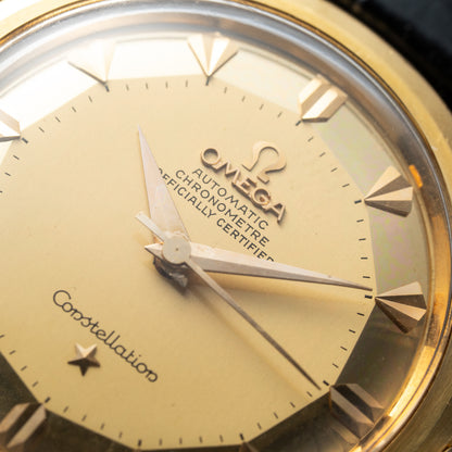Omega Constellation De Luxe Pie Pan 18K Yellow Gold Ref. 2852 / 2853 from 1956