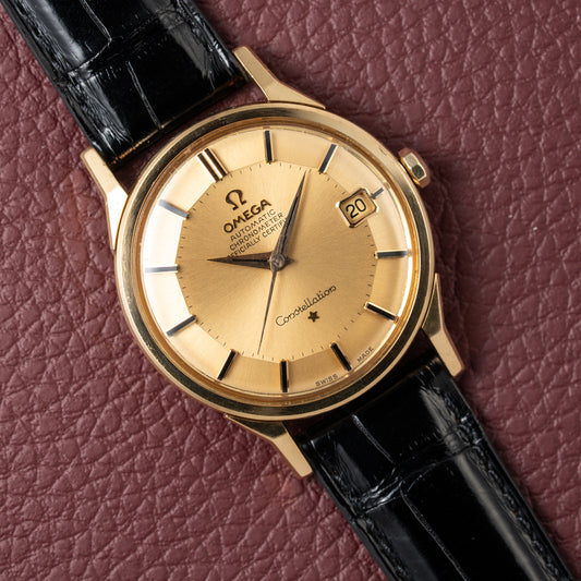 Omega Constellation Automatic Pie Pan Dog Leg 18K Ref. 168.005 from 1963