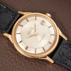 Omega Constellation Pie Pan Dog Leg French Case 18K Rosé Gold from 1962