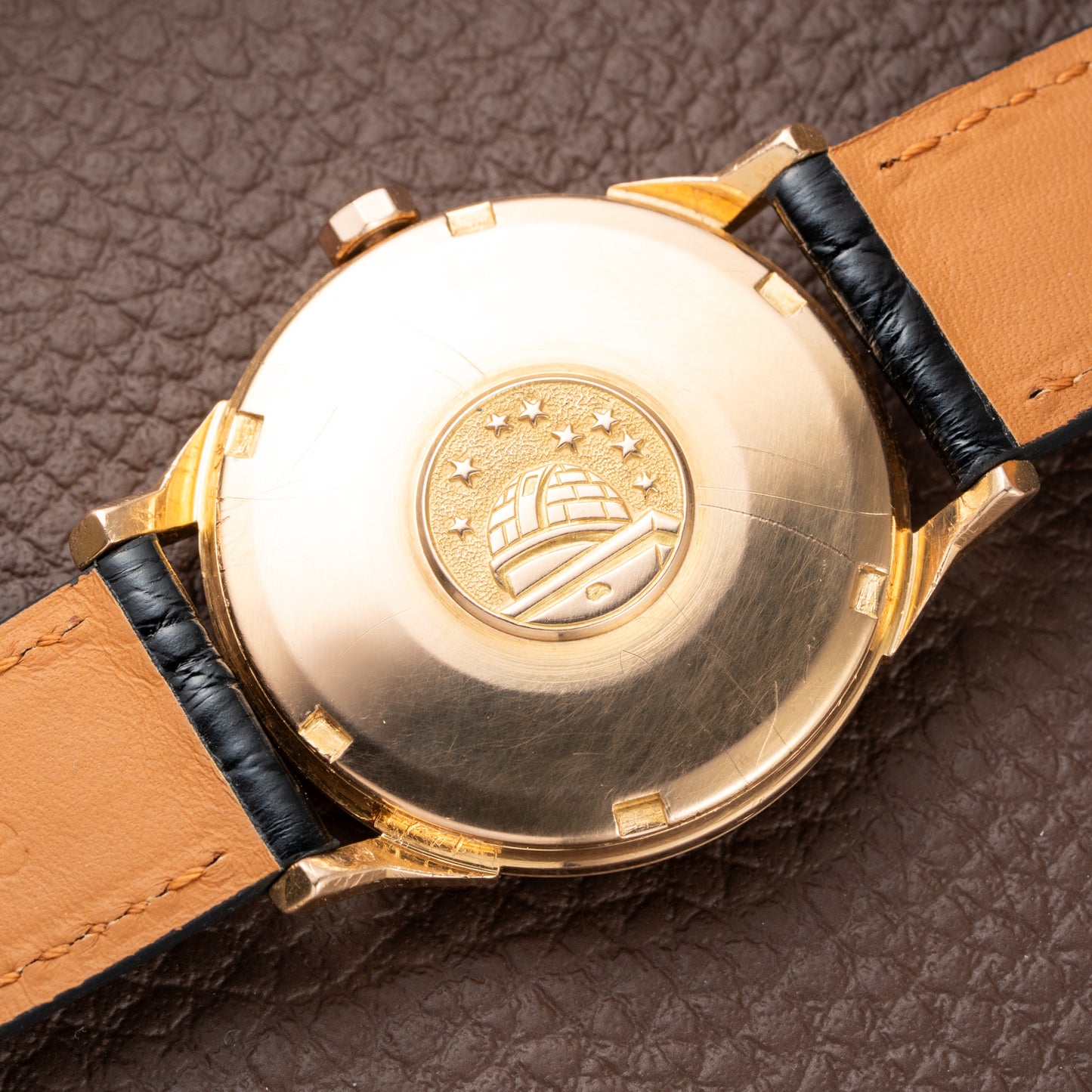 Omega Constellation Pie Pan Dog Leg French Case 18K Rosé Gold from 1962