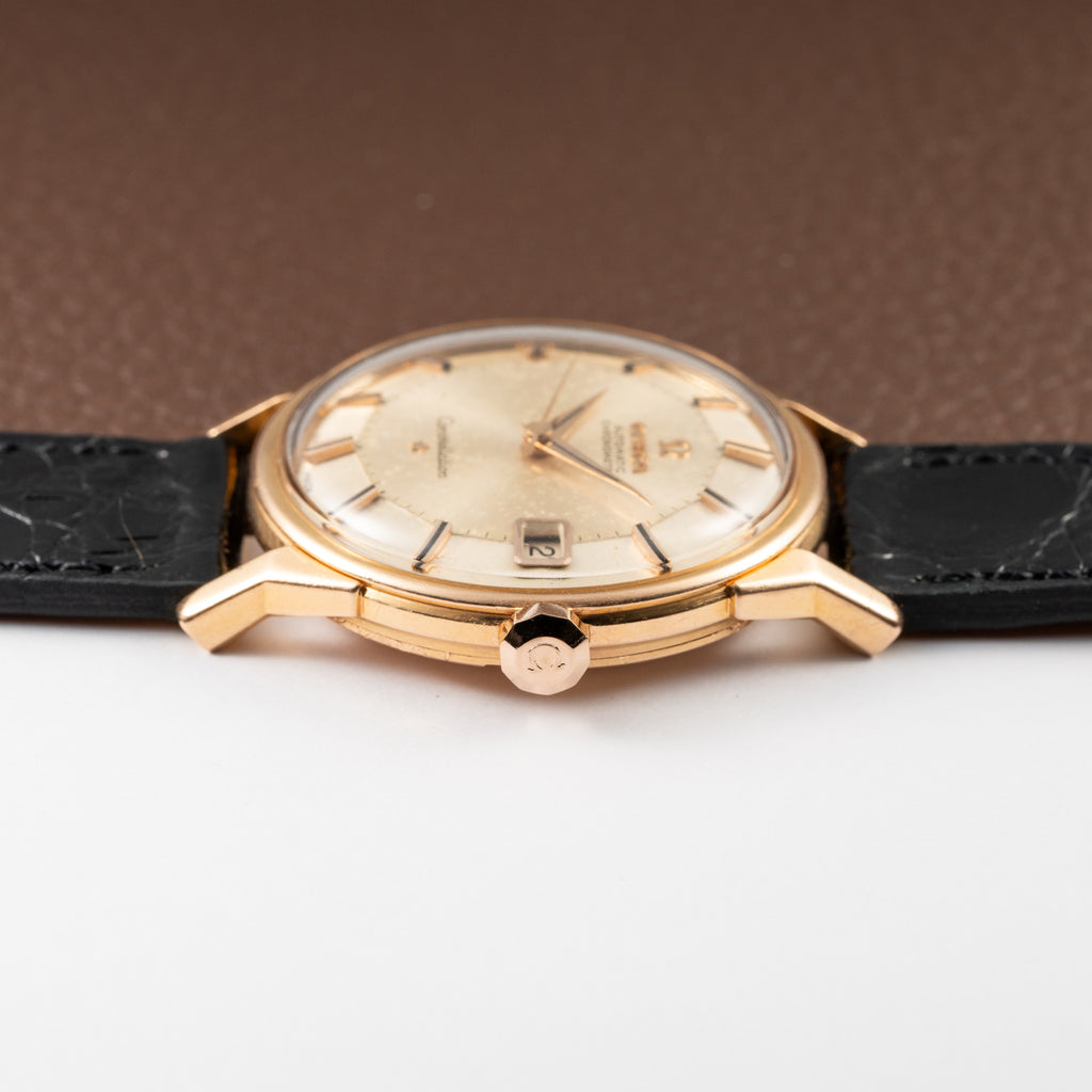 Omega Constellation Pie Pan Dog Leg French Case 18K Rosé Gold from 1962