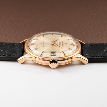 Omega Constellation Pie Pan Dog Leg French Case 18K Rosé Gold from 1962