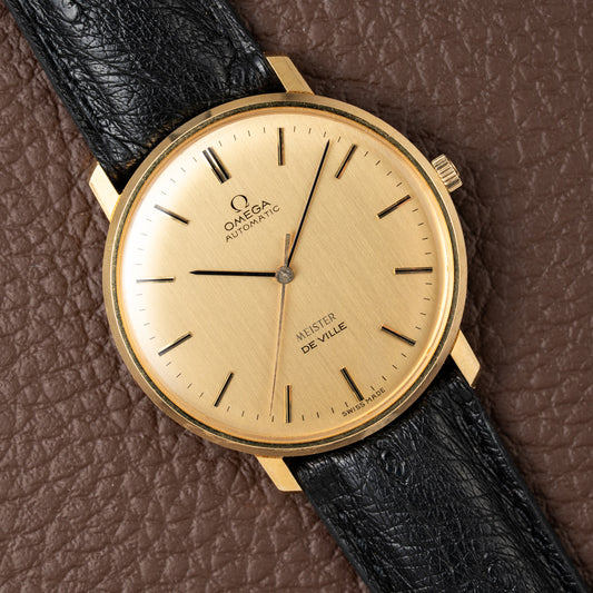 Omega De Ville Automatic 'Meister' in 18K Yellow Gold with OM Dial from 1966