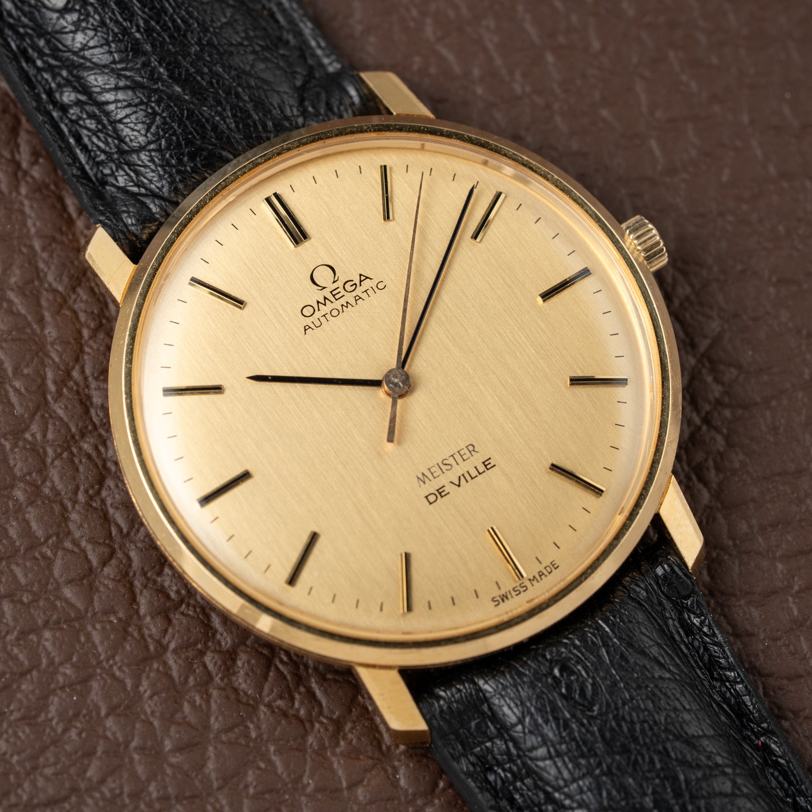 Omega De Ville Automatic 'Meister' in 18K Yellow Gold with OM Dial from 1966