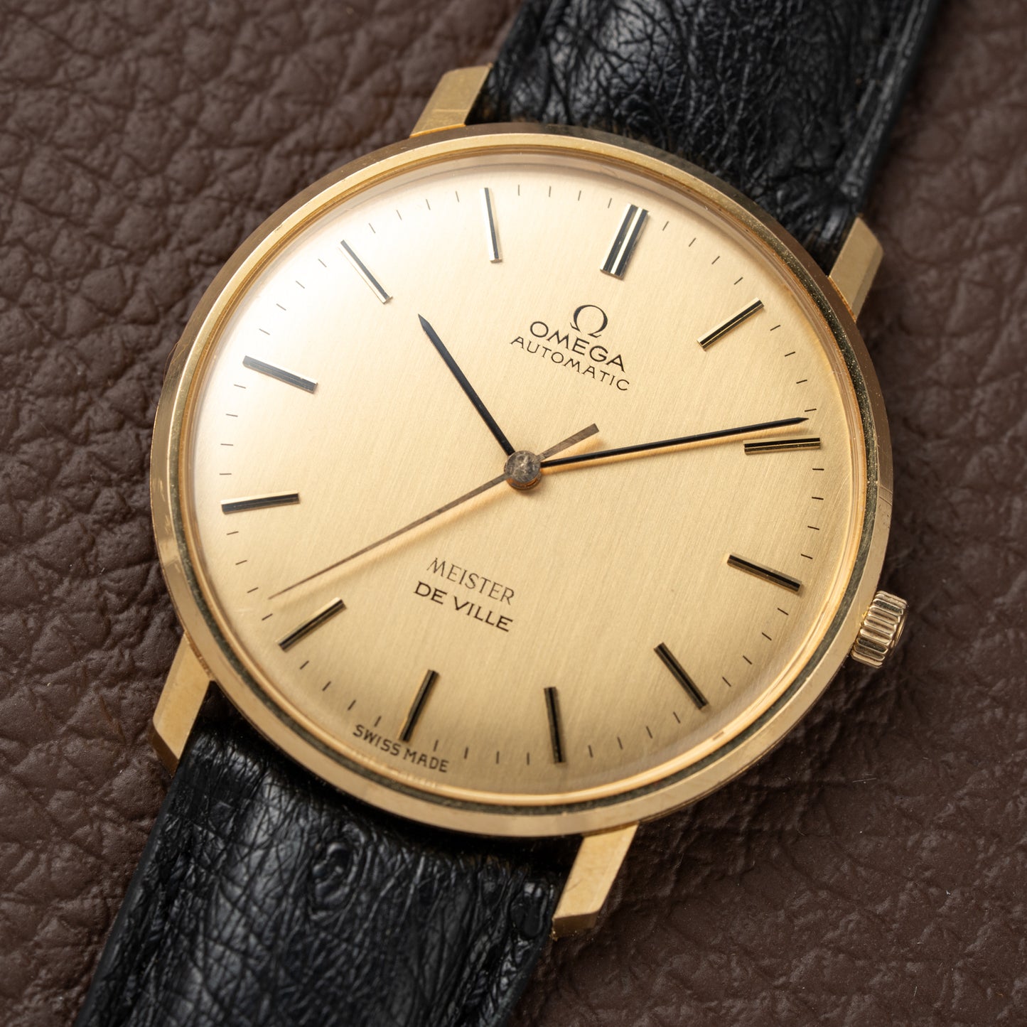 Omega De Ville Automatic 'Meister' in 18K Yellow Gold with OM Dial from 1966