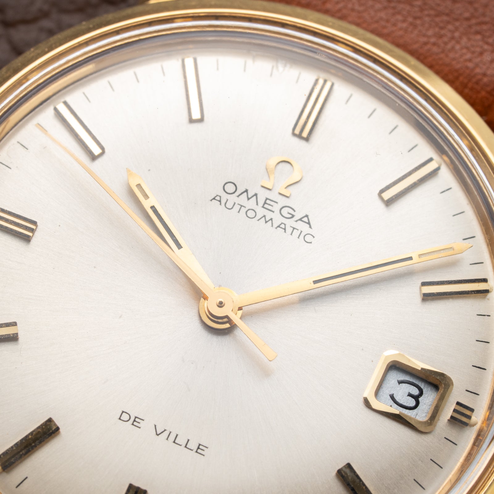 Omega De Ville Automatic 18k Yellow Gold Ref 166.033 from 1972