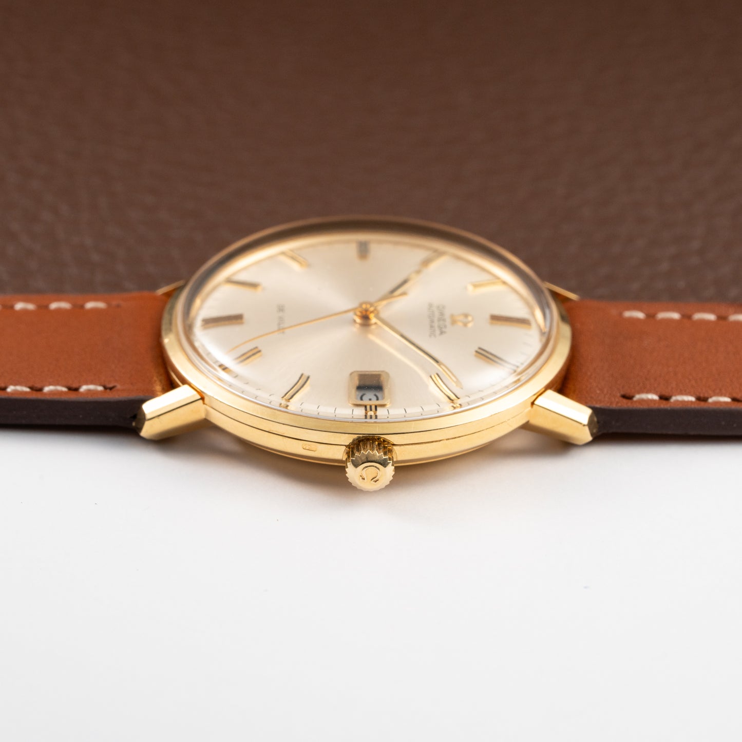 Omega De Ville Automatic 18k Yellow Gold Ref 166.033 from 1972