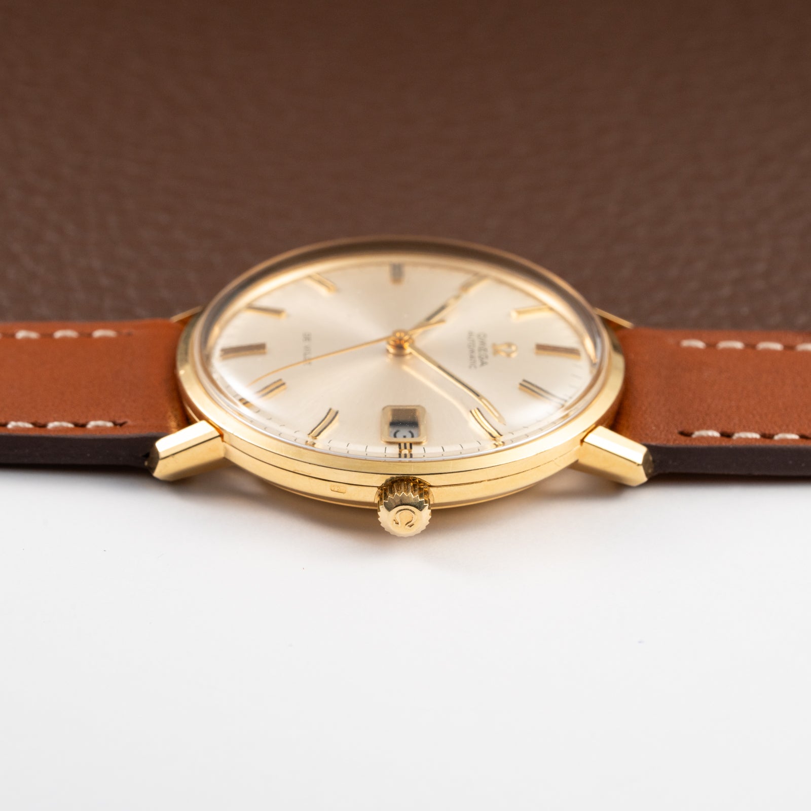 Omega De Ville Automatic 18k Yellow Gold Ref 166.033 from 1972