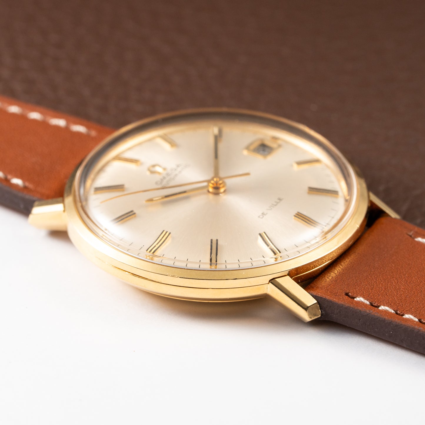 Omega De Ville Automatic 18k Yellow Gold Ref 166.033 from 1972