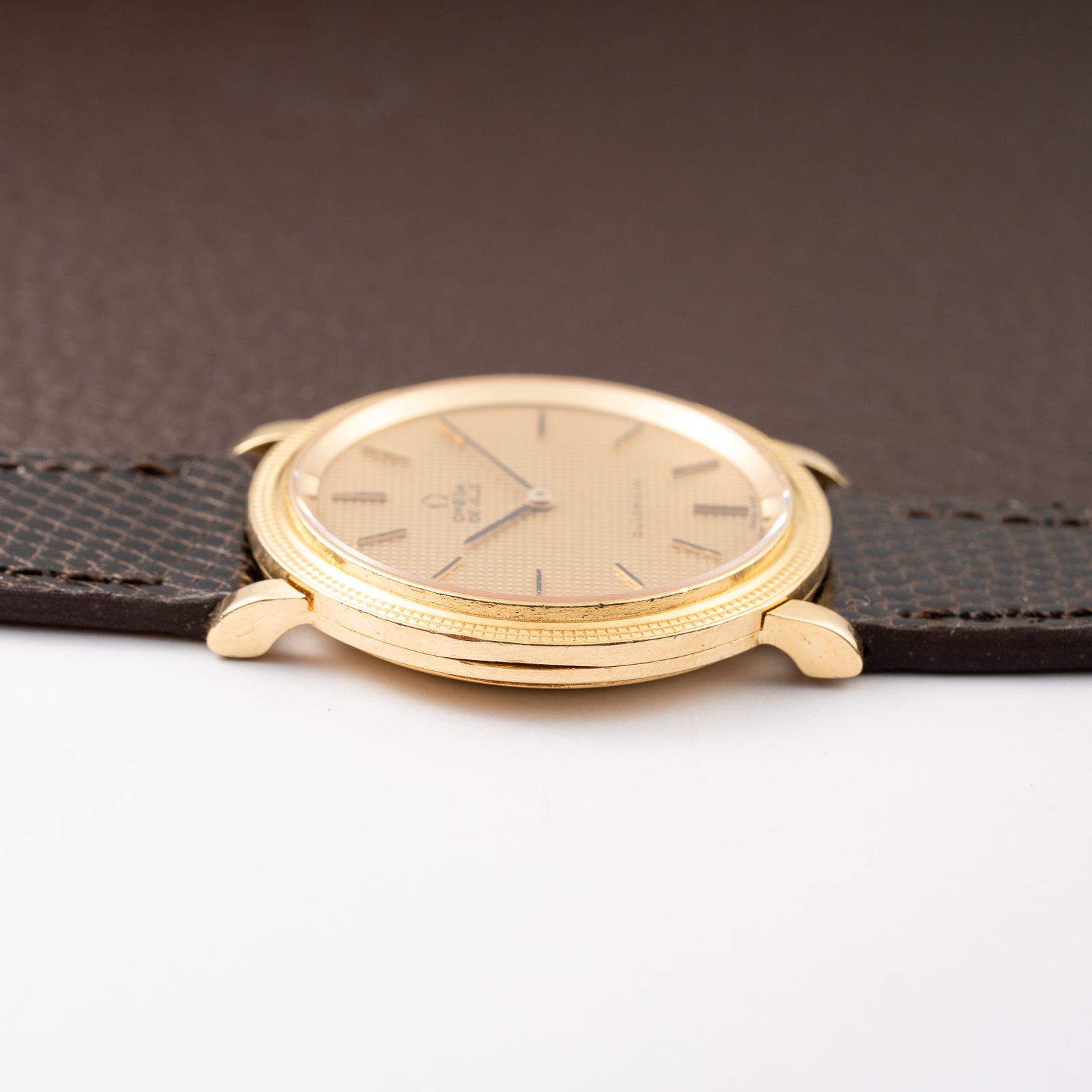 Omega De Ville Automatic “Clous de Paris” 18K Yellow Gold Ref. 151.012 from 1973