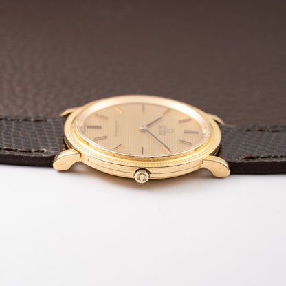 Omega De Ville Automatic “Clous de Paris” 18K Yellow Gold Ref. 151.012 from 1973