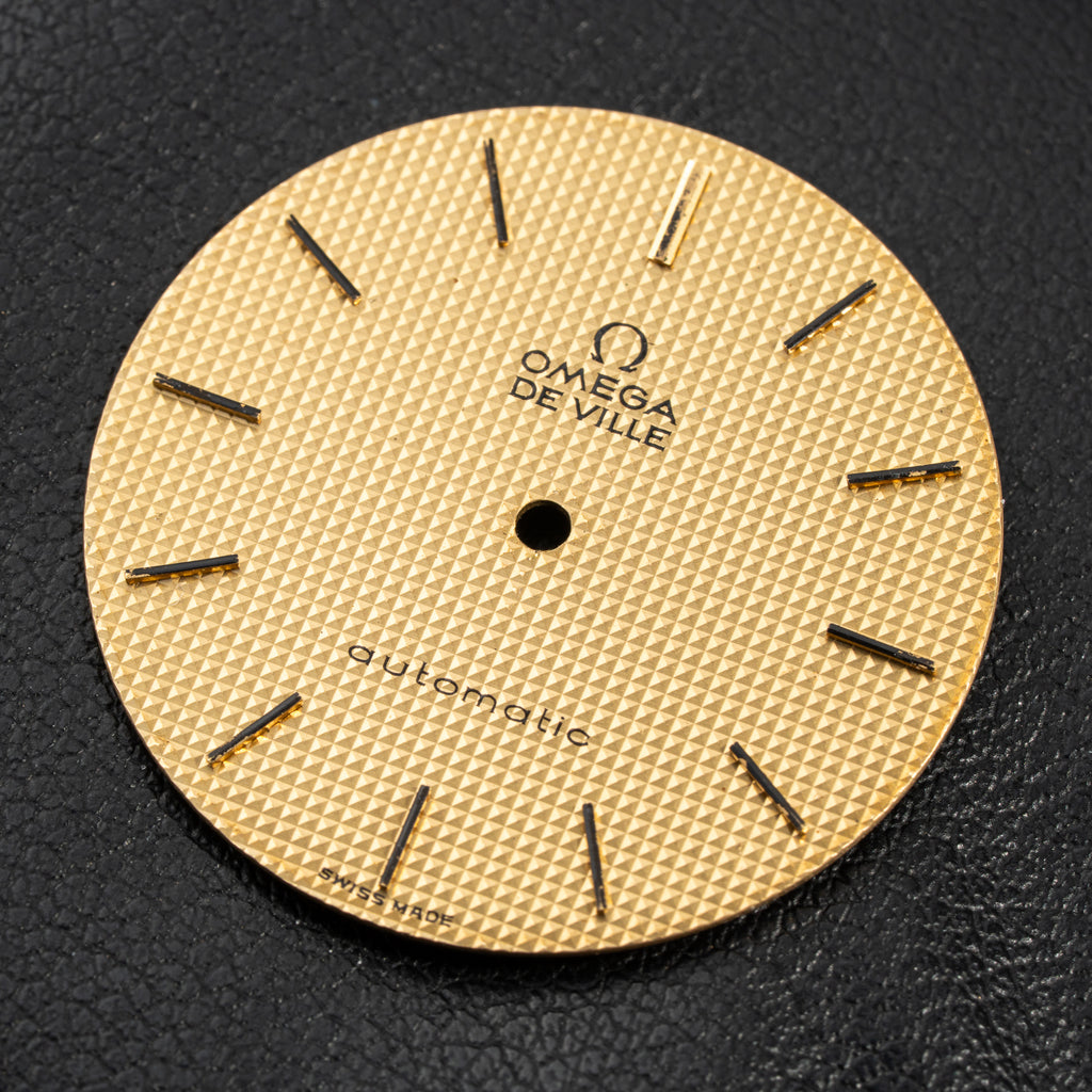 Omega De Ville Automatic “Clous de Paris” 18K Yellow Gold Ref. 151.012 from 1973