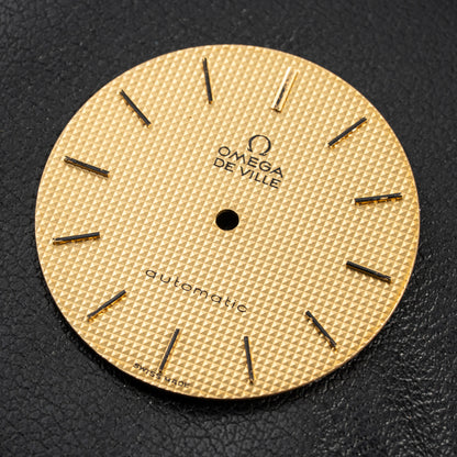 Omega De Ville Automatic “Clous de Paris” 18K Yellow Gold Ref. 151.012 from 1973