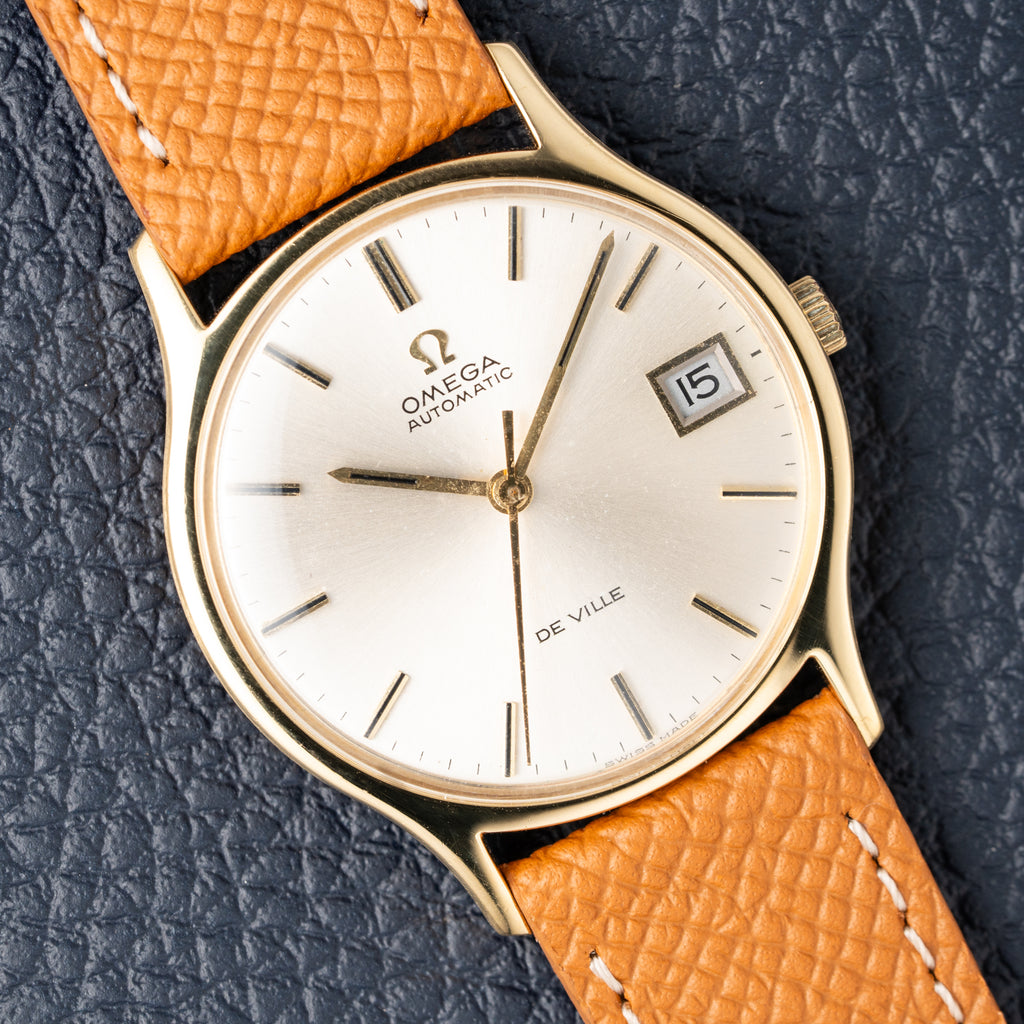 Omega De Ville Automatic Date 18K Gold Ref 162.046 from 1970