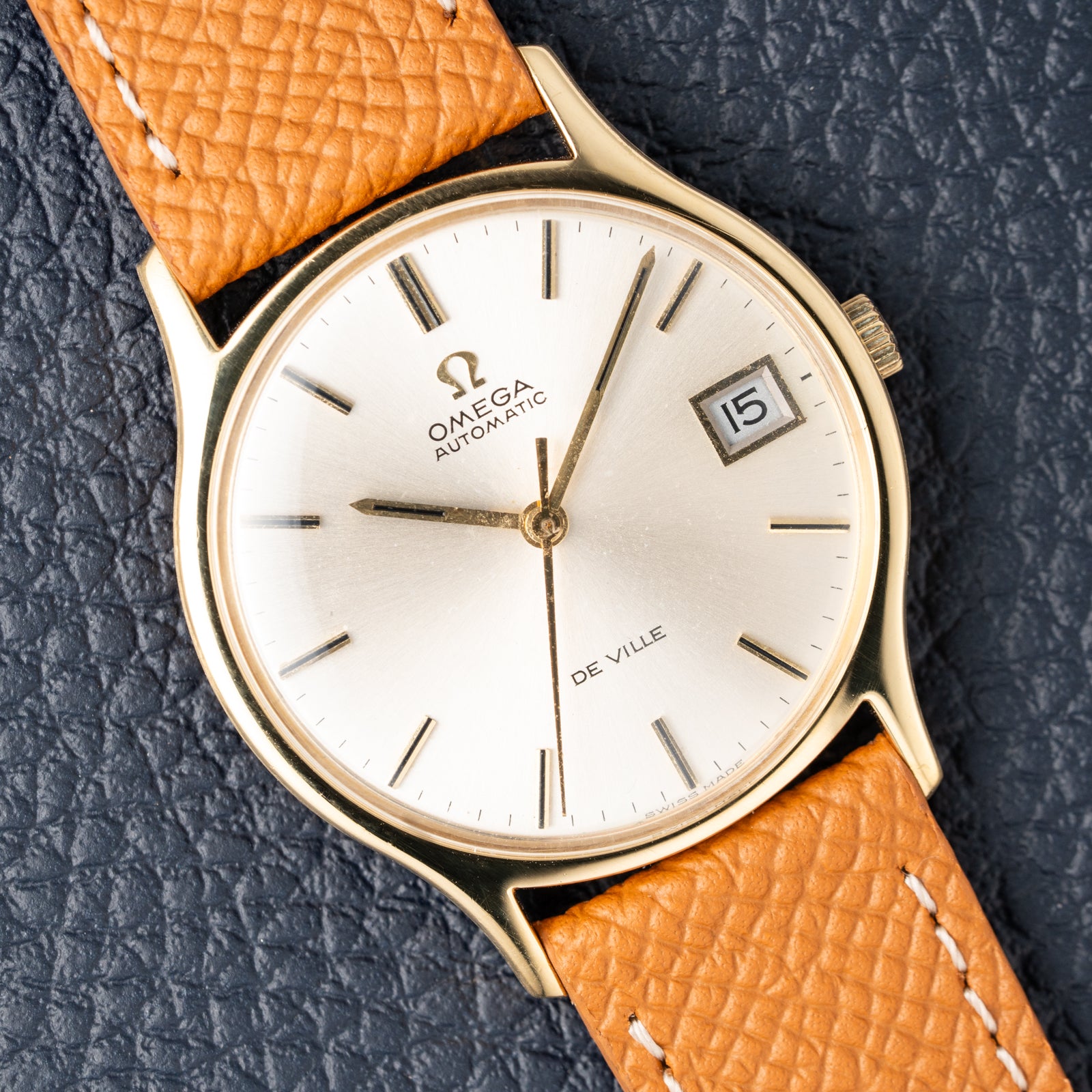 Omega De Ville Automatic Date 18K Gold Ref 162.046 from 1970