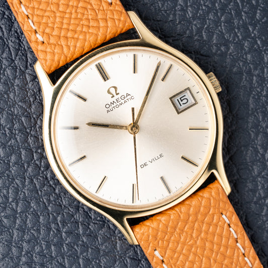 Omega De Ville Automatic Date 18K Gold Ref 162.046 from 1970
