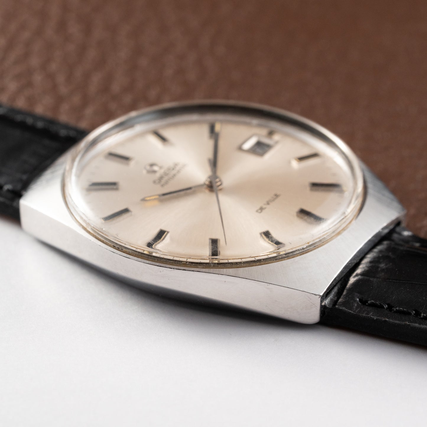 Omega De Ville Automatic Steel Calibre 1002 from 1971 Ref 166.051