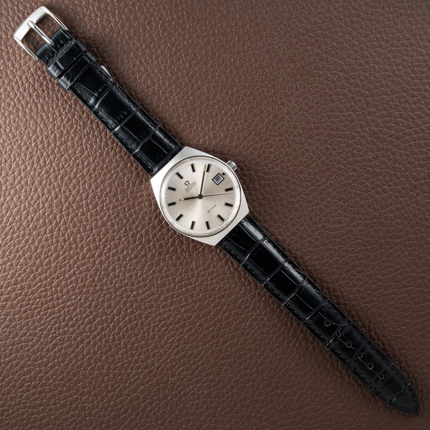Omega De Ville Automatic Steel Calibre 1002 from 1971 Ref 166.051