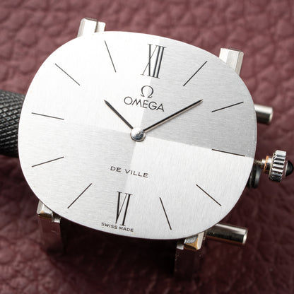 Omega De Ville Jeux d’Argent 925 Sterling Silver Moiré Two Tone Dial Ref. 8390 from 1973