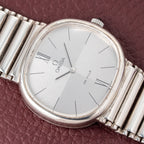 Omega De Ville Jeux d’Argent 925 Sterling Silver Moiré Two Tone Dial Ref. 8390 from 1973