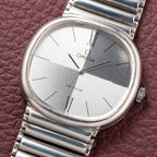 Omega De Ville Jeux d’Argent 925 Sterling Silver Moiré Two Tone Dial Ref. 8390 from 1973