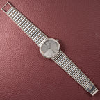 Omega De Ville Jeux d’Argent 925 Sterling Silver Moiré Two Tone Dial Ref. 8390 from 1973