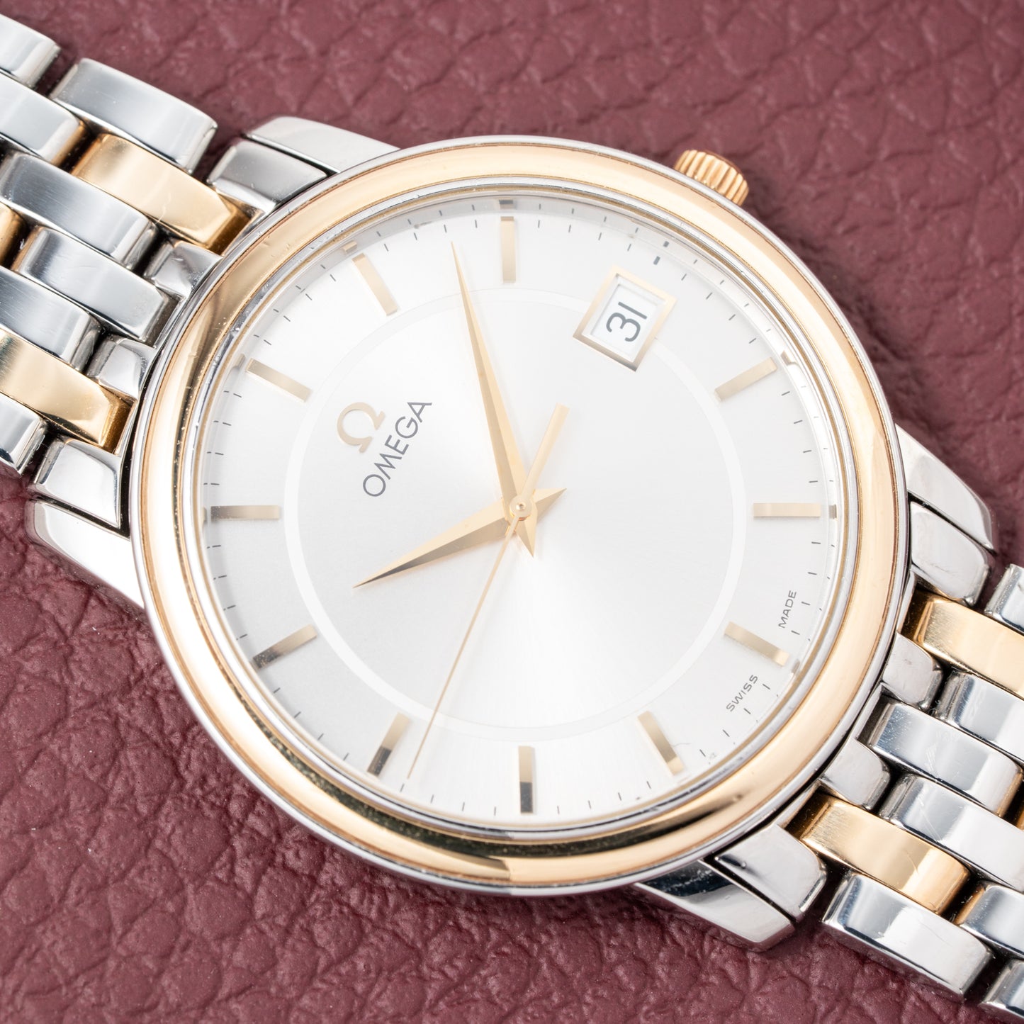 Omega De Ville Prestige Quartz Gold Steel Ref.43103100 from 2004