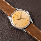 Omega Dress Watch Jumbo Centre Seconds Patina Dial Ref. 2810 from 1955