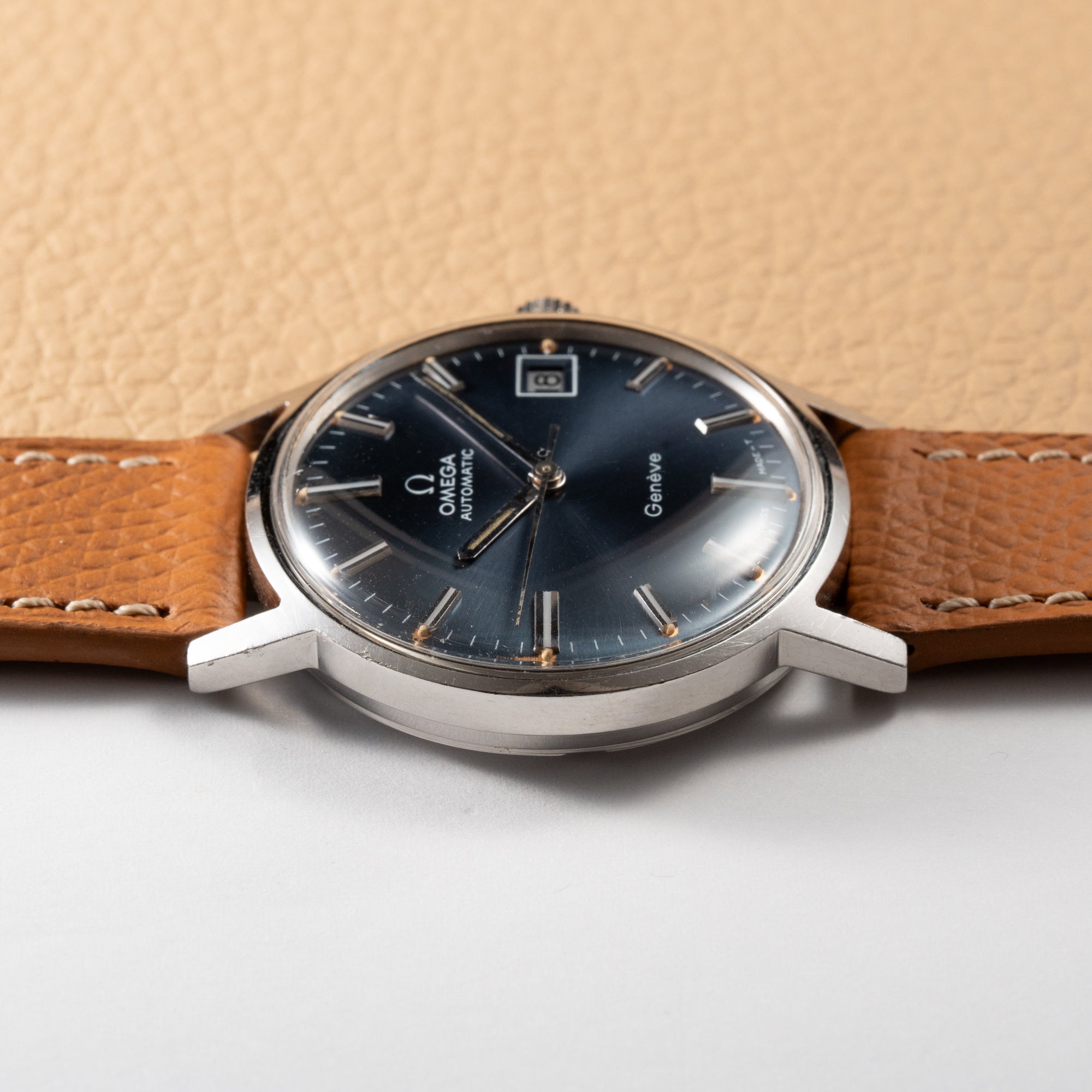 Omega Genève Automatic Date Blue 1969