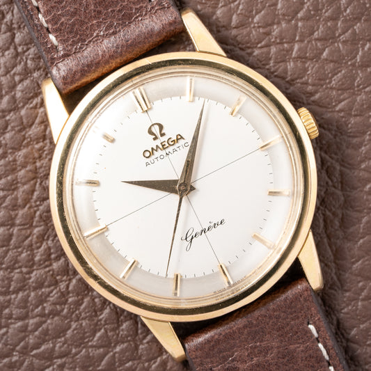 Omega Genève Crosshair Two Tone Dial Cal. 552 Ref. 14703 from 1959