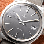 Omega Genève Jumbo "Date" Grey Dial from 1974
